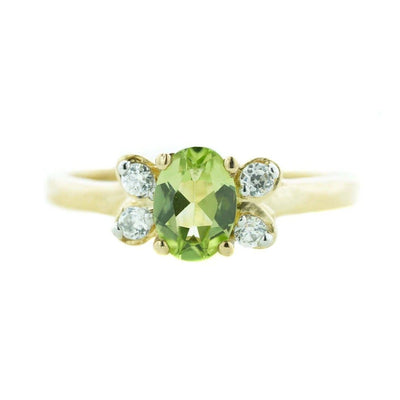 Heavy stone ring, house of gold, peridot ring, peridot august birthstone, august birthstone, 14K yellow gold ring, women's ring, woman ring, jewellery, best price, wholesale jewelry, discount ring, gift for mom, mothers day, gems and jewels for less, pretty peridot ring