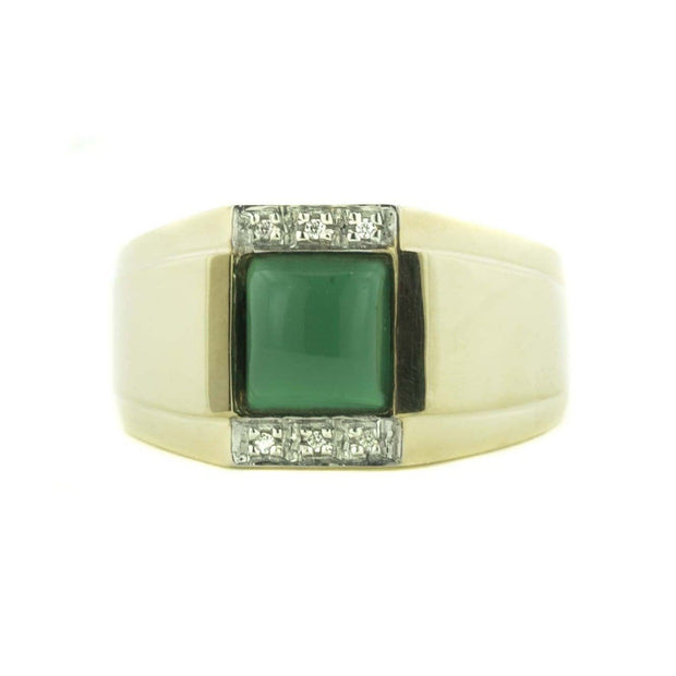 jade, mystical birthstone march, silver, mens ring, gold over silver, diamond, man-made diamond, natural jade, fathers day, gems and jewels for less, jewelsforless, green jade, mens fashion rings, mens rings, casual rings, metal rings