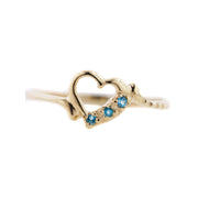 blue topaz heart ring, blue ring, heart blue, blue diamond heart ring, heart shaped blue topaz ring, blue jewels, gems and jewels