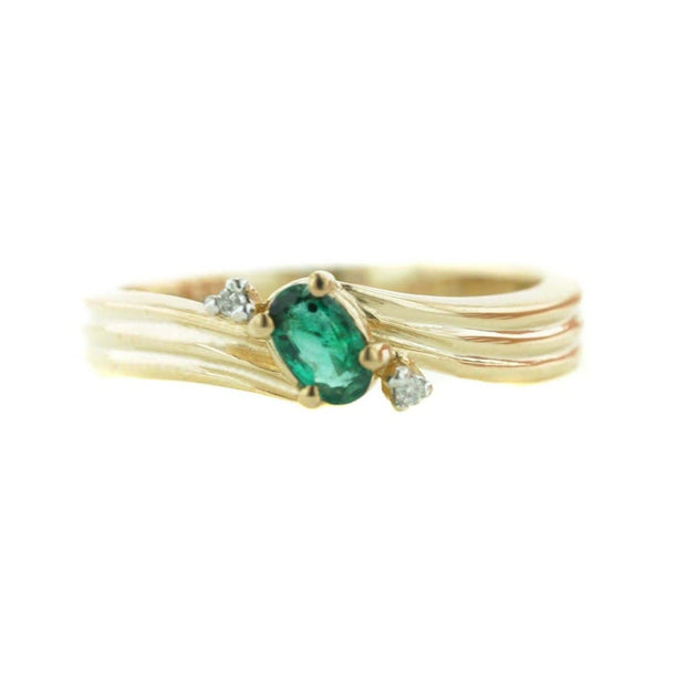 gems and jewels for less - emerald, emerald ring, women's emerald ring, fine jewelry, gold, band, emerald band, natural emerald, zales, kay, precious stone, heavy stone jewelry, designer jewelry, ring, rings women's ring, may birthstone, emerald wedding band
