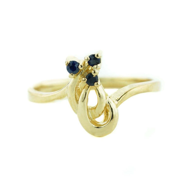 sapphire, september birthstone, yellow gold sapphire ring, precious gemstone, gems and jewels for less, jewelsforless, fine jewelry, mothers day, blue stone, sweet 16 ring, alternative engagement ring, promise ring