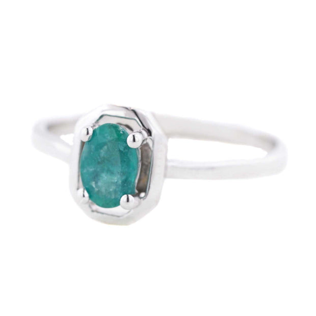 emerald ring, white gold ring, women's ring, woman ring, jewel, emerald, fine jewelry, zales, kay, gift for mom, may birthstone, emerald may birthstone, minimal style ring, real gold, solid gold