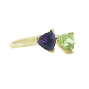 gems and jewels for less, jewelsforless, mothers day, women's ring, woman ring, kay, zales, amethyst ring, peridot ring, 14k yellow gold, february birthstone amethyst, peridot birthstone august, best price jewelry, gift for mom, valentines day, jewellery, natural gemstone