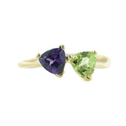 gems and jewels for less, jewelsforless, mothers day, women's ring, woman ring, kay, zales, amethyst ring, peridot ring, 14k yellow gold, february birthstone amethyst, peridot birthstone august, best price jewelry, gift for mom, valentines day, jewellery, natural gemstone