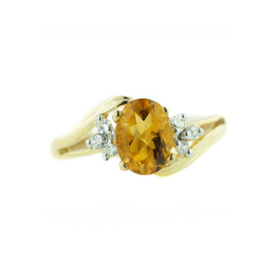 citrine gold ring, citrine ring, yellow gemstone, november birthstone, gems and jewels