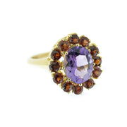 garnet and amethyst ring, gjfl, us jewels and gems, etsy rings, gems and jewels for less, jewelsforless, mothers day, garnet, amethyst, january birthstone, february birthstone, gold jewelry, fine gold, best price, women's rings
