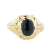 deco, deco style ring, men's ring, men s ring, gents ring, onyx ring, men's onyx ring, silver ring, gold ring, fashion ring, mondern ring, modern men's ring, gems and jewels for less, jewelsforless, men's black onyx ring, best price, wholesale jewelry, father's day, minimalist
