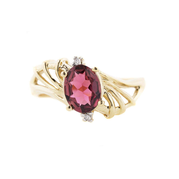 pink tourmaline ring, pink tourmaline and diamond ring, gems and jewels, jewels for me