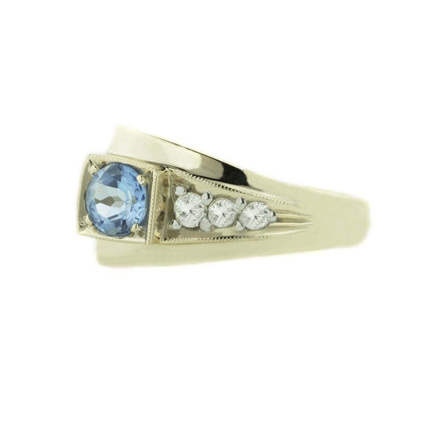 Sapphire Rings With Diamonds In Stock and Ready To Ship