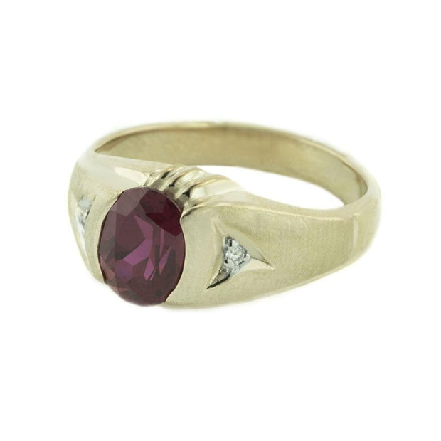 Second Hand 18ct Gold Ruby Signet Ring | RH Jewellers