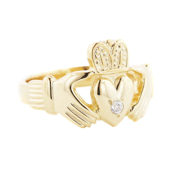 Claddagh ring, Irish gold claddagh with Ruby crown. – Irish Jewelry Design