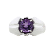 amethyst ring, men's amethyst ring, men's jewelry, fathers day, february birthstone, silver ring, platinum, men's fashion, fashion jewelry, men's silver ring, best price, gems and jewels for less, jewelsforless