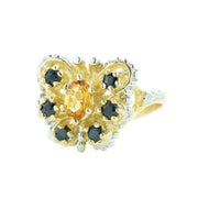 gems and jewels for less, mothers day, yellow gold, white gold, butterfly ring, citrine, blue sapphire ring, november birthstone, september birthstone, nature, genuine stone, gift for mom, best price, heavy stone ring, life, 14k woman ring, what does a ring symbolize,  butterfly pictures, butterfly kisses, butterfly ring, yellow stone, citrine ring, bllue jewels, blue sapphire ring