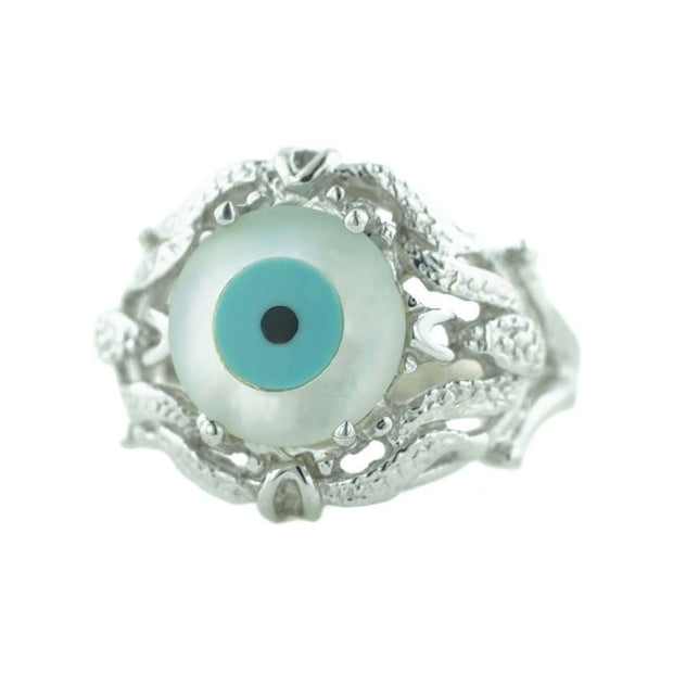 Evil eye, protection ring, women's ring, 925 silver, talisman, best price, fine jewelry, gems and jewels for less, mothers day