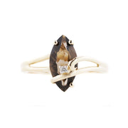 smoky quartz ring, brown gold ring, sale on rings effy rings on sale, topaz ring, smokey topaz diamond ring, gems and jewels
