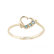 blue topaz heart ring, blue ring, heart blue, blue diamond heart ring, heart shaped blue topaz ring, blue jewels, gems and jewels